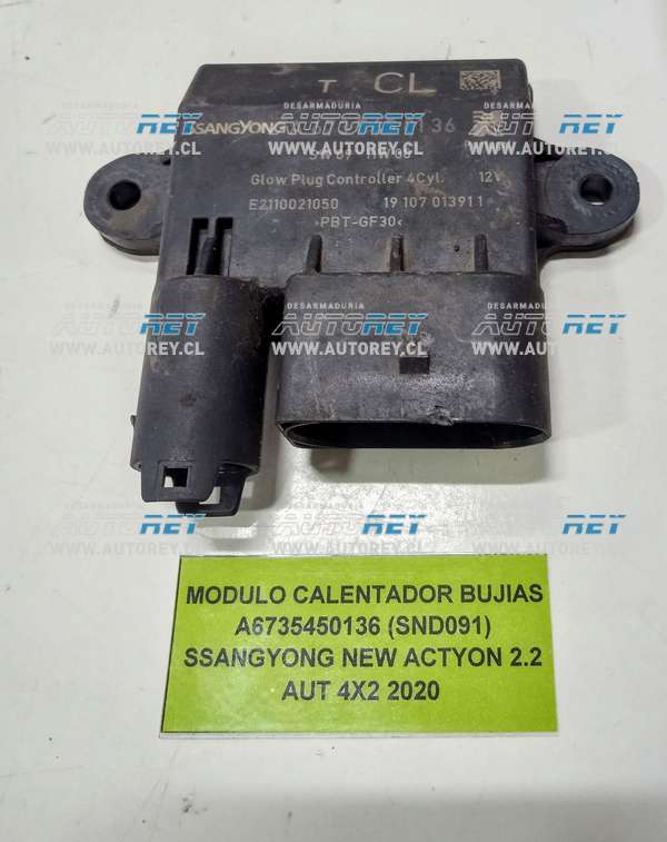 Modulo Calentador Bujias A6735450136 (SND091) Ssangyong New Actyon 2.2 AUT 4×2 2020