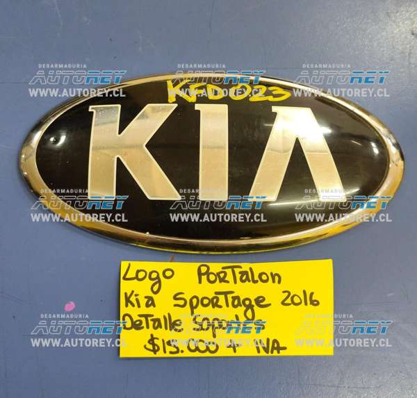 Logo Portalon con Detalle Soportes (KFD023) Kia Sportage 2016