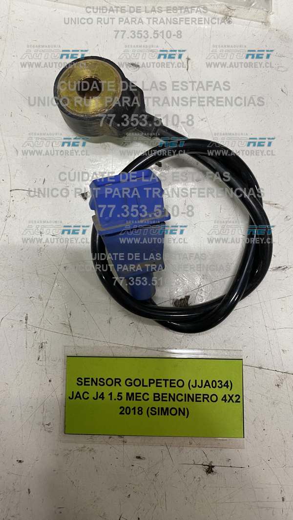 SENSOR GOLPETEO (JJA034) JAC J4 1.5 MEC BENCINERO 4X2 2018 ...