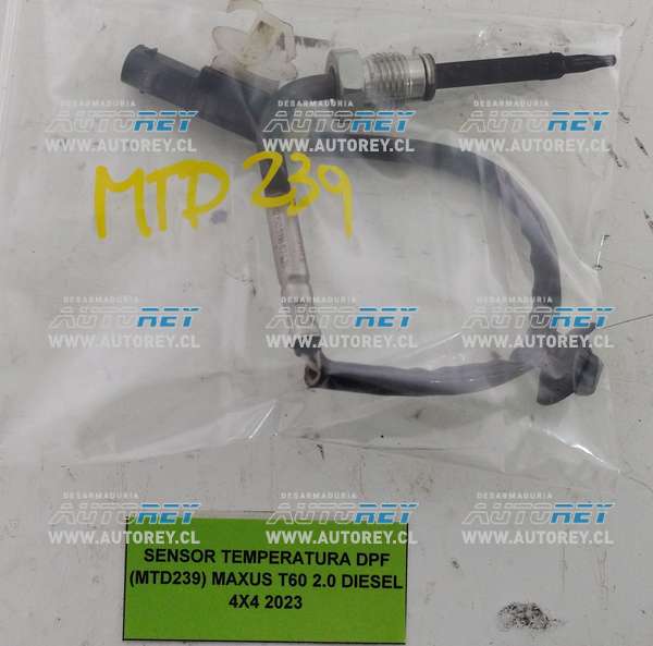 Sensor Temperatura DPF (MTD239) Maxus T60 2.0 Diesel 4×4 2023 $50.000 + IVA