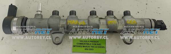 Válvula Presión Combustible Con Riel (MTD063) Maxus T60 2.0 Diesel 4×4 2023 $60.000 + IVA